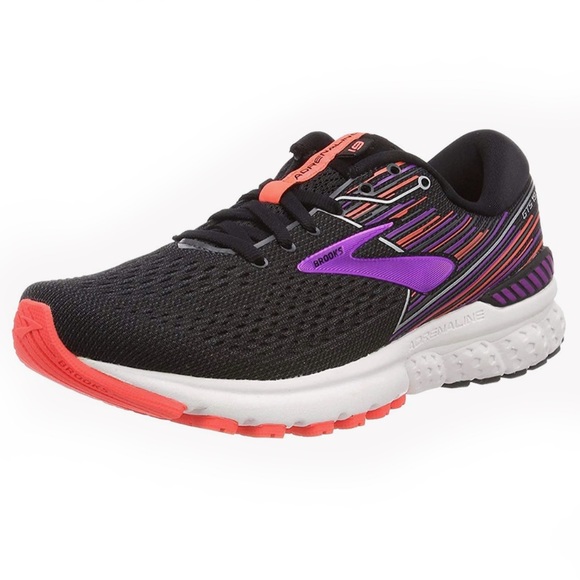 Brooks Shoes - BROOKS Adrenaline GTS 19 Running Sneakers Shoes Black Purple Size 8